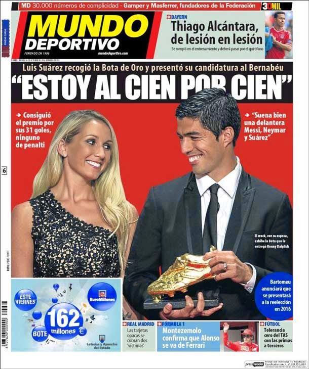 Luis suárez: "I am to the one hundred by one hundred"