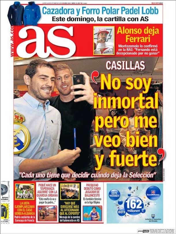 Casillas: "no soy inmortal"