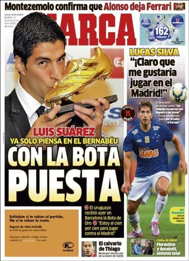 With the boot put (luis suárez)