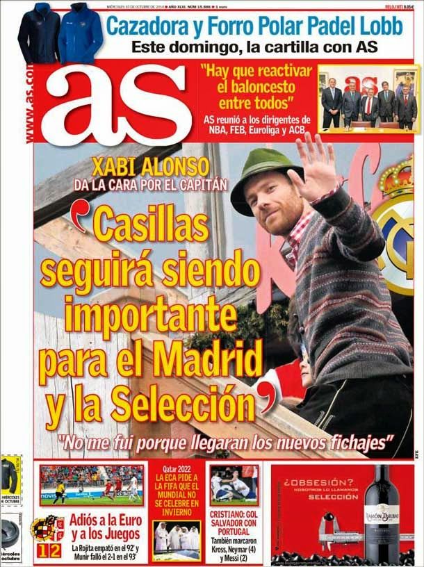 Xabi alonso gives the face by the captain (iker boxes)