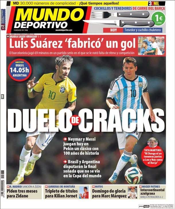 Duel of cracks (neymar vs messi)