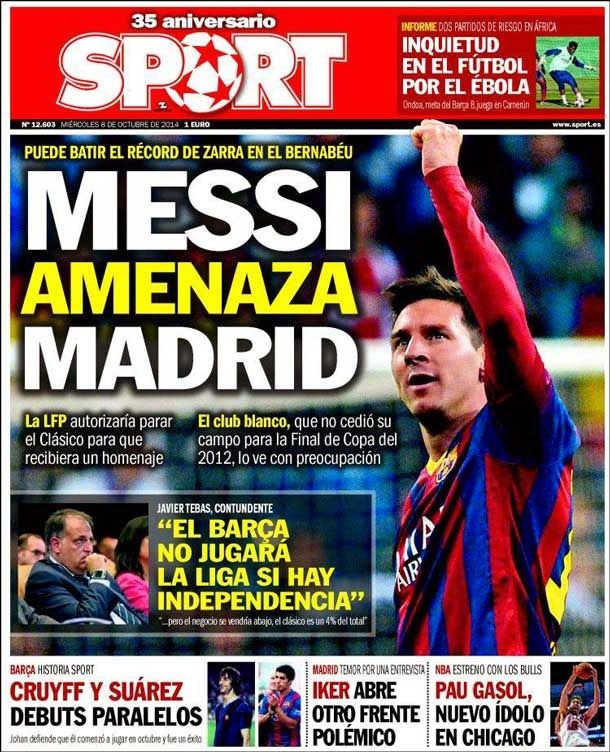 Messi amenaza madrid