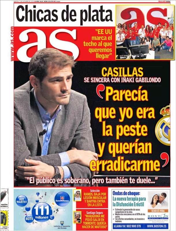 Casillas se sincera con iñaki gabilondo