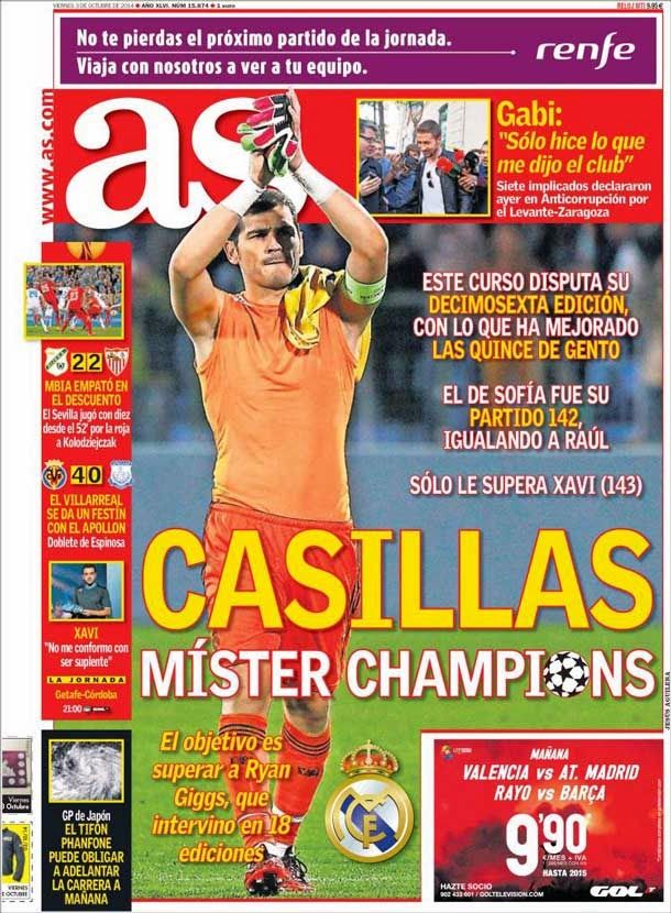 Casillas, míster champions