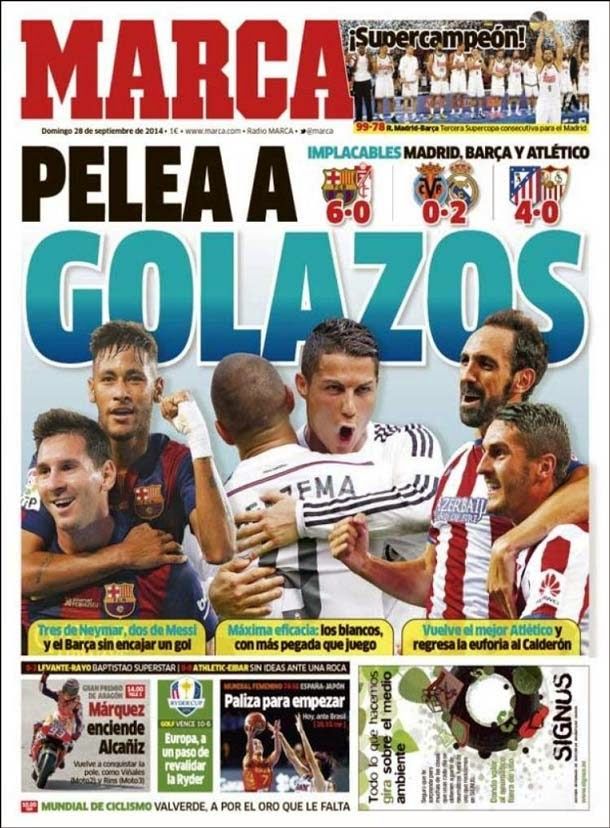 Fight to golazos (barça, athletic and real madrid)