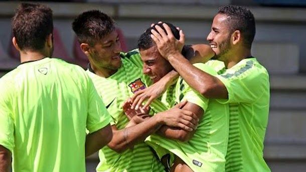 The previous of the fc barcelona apoel of nicosia, from inside