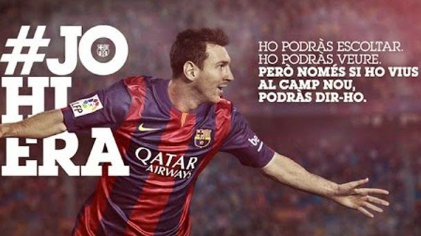 The campaign #yoestuvehí of assistance to the camp nou