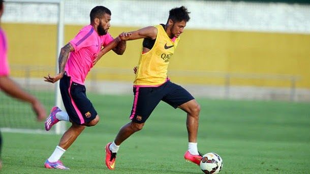 Neymar entrena con el grupo por segundo día consecutivo