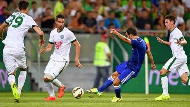 A big goal of cesc gives the triumph to the chelsea in front of the ferencvaros