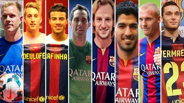 Like this it is the market of signings of the fc barcelona 2014 15