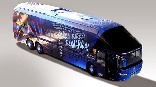 Así es el autocar del barcelona para la temporada 2014 15