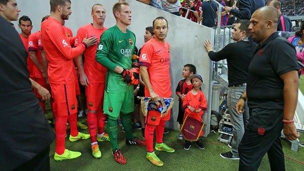 Ter stegen, mathieu and rakitic fulfilled with note in the friendly of niza