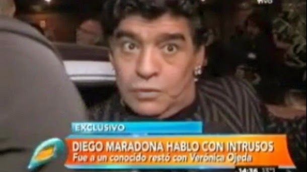Maradona Concedes interview entirely drunk