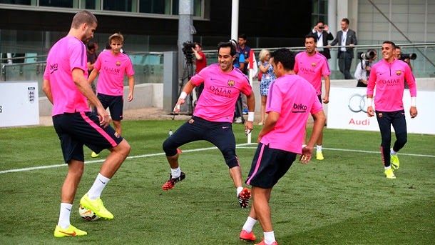 Second training of the barça in st