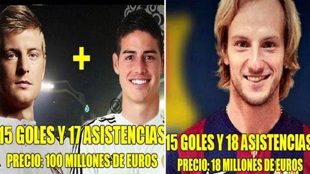 Rakitic, better numbers that kroos and james rodríguez together