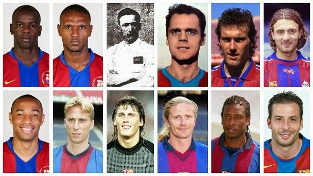 French players in the barça: a history with happy final