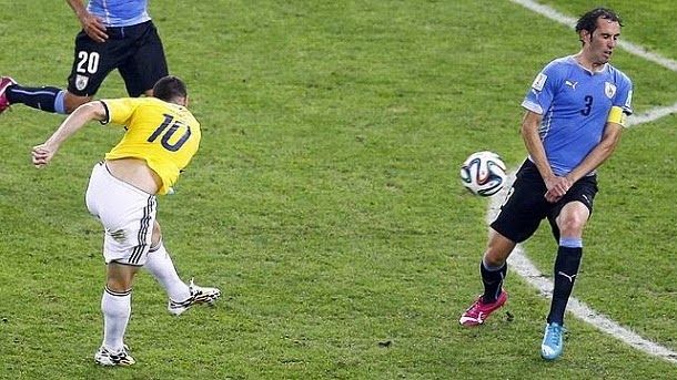 El gol de james rodríguez contra uruguay, el mejor del mundial