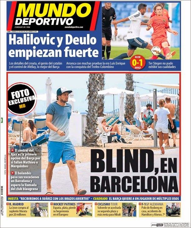 Carried sportive world 20 07 2014 blind, in barcelona