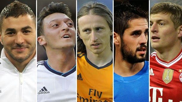 The 5 players "profile barça" that have finish in the real madrid