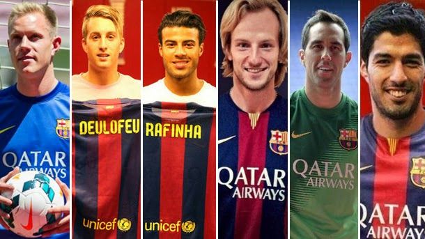Like this it is the market of signings of the fc barcelona 2014 15