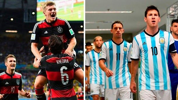 Germany and Argentinian prepare  for the big final