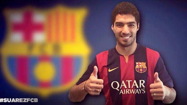 Official! The fc barcelona index card to luis suárez by five seasons