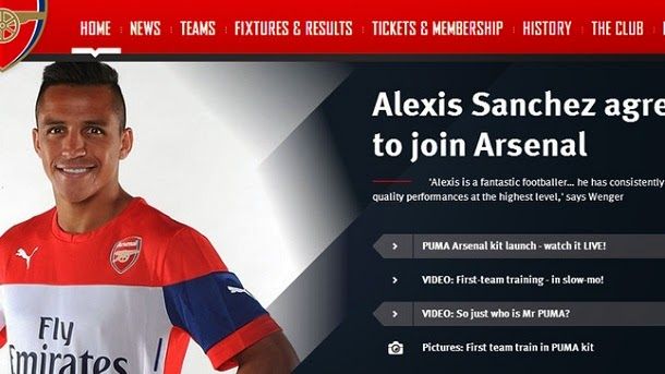 Official: alexis sánchez index card by the arsenal in return of 38 million euros