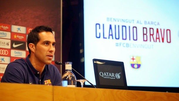 Claudio bravo: "quiero agradecer al barcelona el haber confiado en mí"