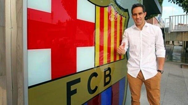Claudio bravo already exerts of Barcelona