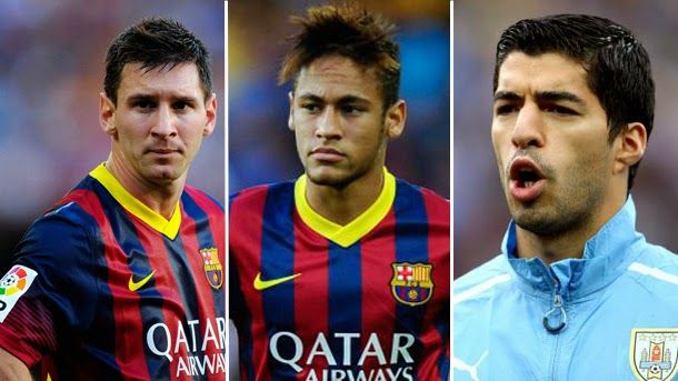 Messi neymar luis suárez, the panic of the rival defences