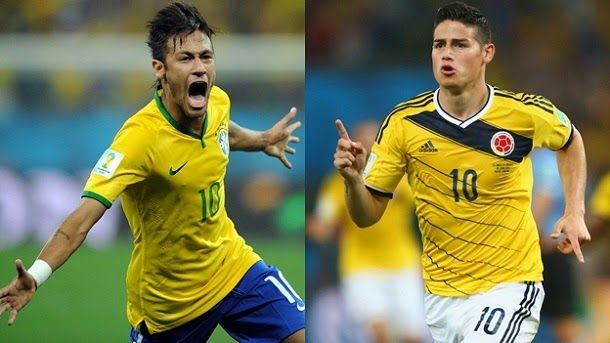 Brazil vs. colombia: neymar vs