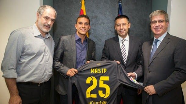 Masip firma su contrato como portero del primer equipo del barça