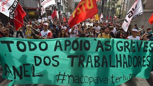 Protestas en brasil a solo tres días del inicio del mundial