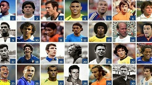 Los 100 mejores jugadores de la historia de los mundiales