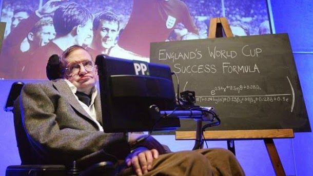 Stephen hawking discovers the formula so that inglaterra win the world-wide