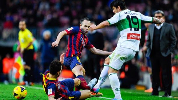 The possible alignments of the elche fc barcelona (day 37)