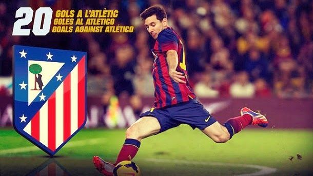20 goals of read messi to the athletic of madrid