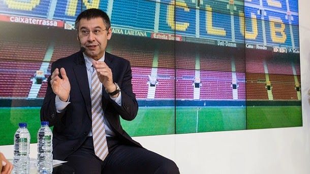 Bartomeu  reune with the rfef to treat the sanction of the fifa