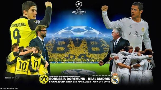 The dortmund will try to trace back in front of the real madrid