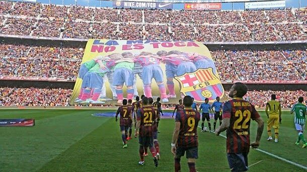 Message of the camp nou to the fifa: "the masia does not touch "