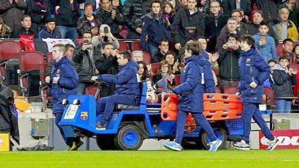 Valdés  lesiona of gravity in the barcelona celtic