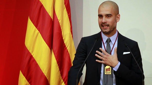 Guardiola Asks the self-determination of catalunya in a video