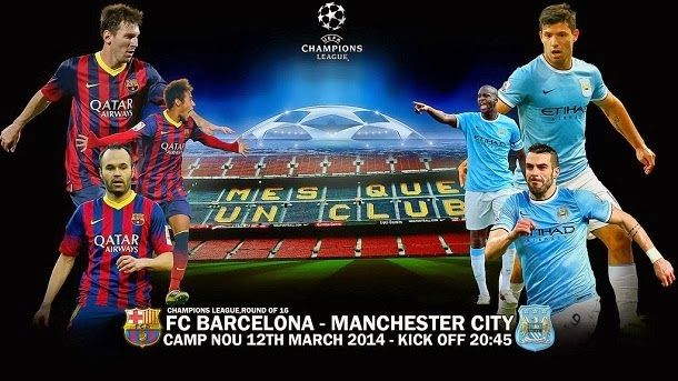 Previous of the fc barcelona vs manchester city