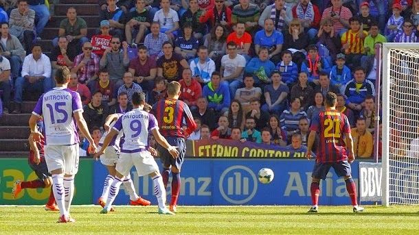 Video Summary: valladolid 1 barcelona 0 league 2013 14 j27