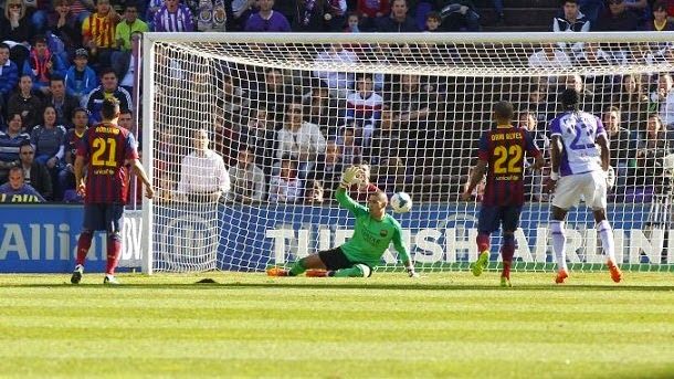 Valdés se lamenta de la derrota en valladolid
