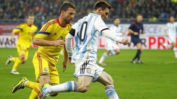 Messi no brilla en el rumanía argentina (0 0)