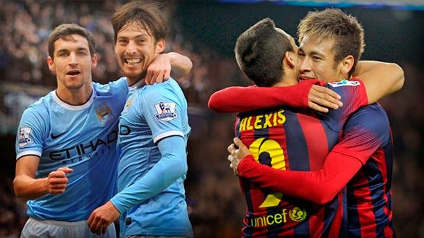 All the data of the manchester city fc barcelona