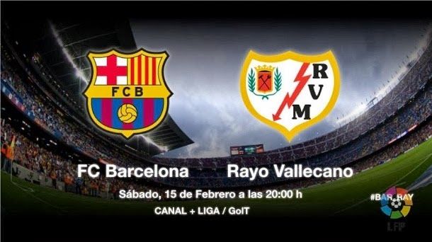 Previous of the party fc barcelona vs ray vallecano
