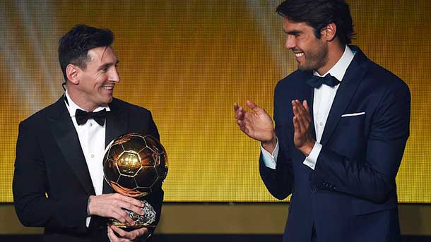 Leo Messi and Kaká - Balloon of Gold