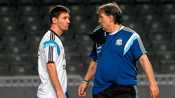 Lionel Messi and Gerardo "Tata" Martino